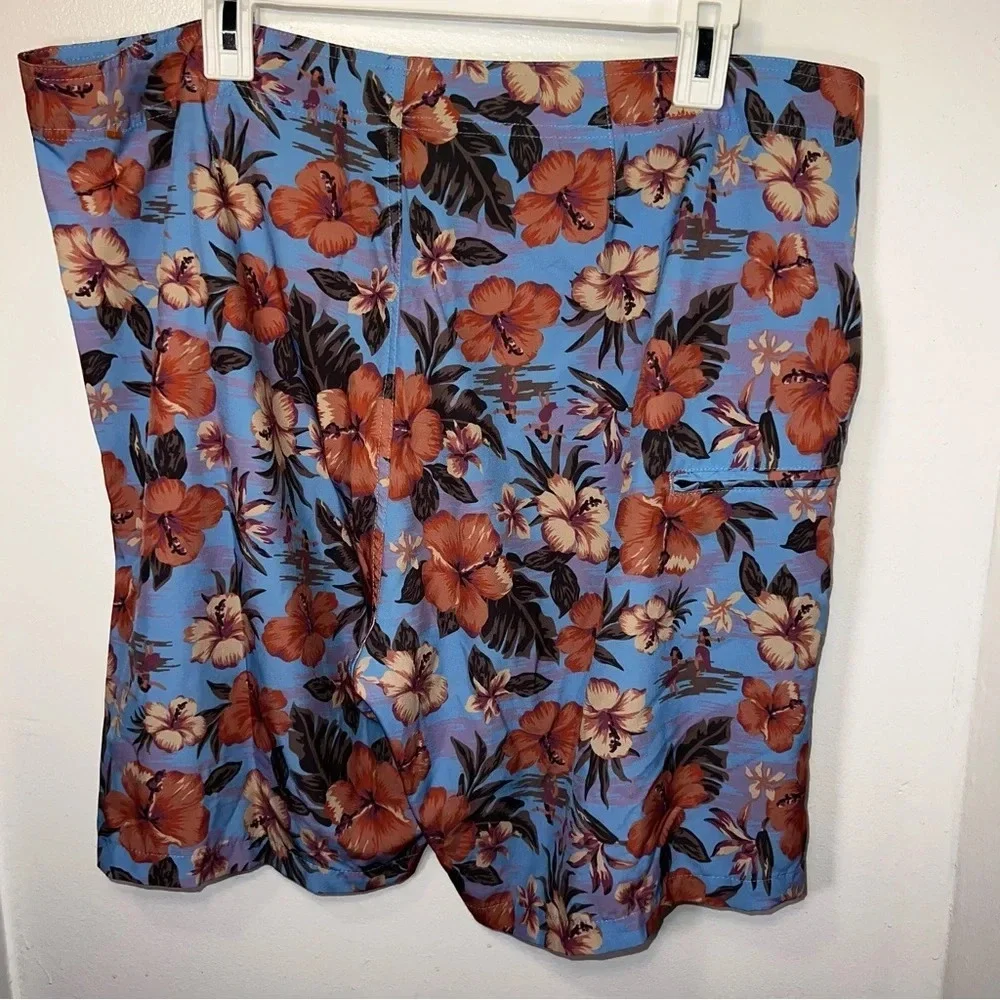 Brooklyn Cloth‎ BKLYN, 36W tropical pocket lace up loop closure board short